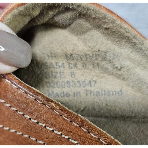 Y2K Dr Martens Men’s Brown Leather Thong Flip Flop Air Cushion Sole Mens Size 6 - Picture 9 of 10